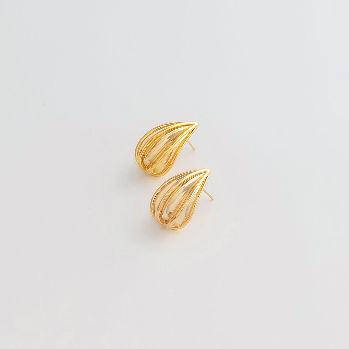 Curated 18K Gold Plated Teardrop Earrings