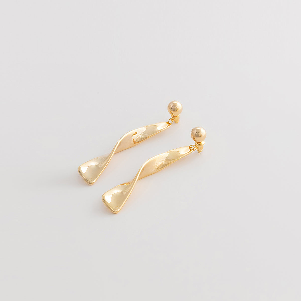 Curated Twisted Ribbon Drop Earrings