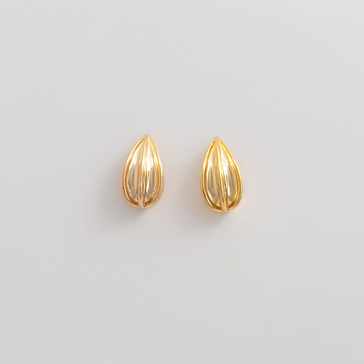 Curated 18K Gold Plated Teardrop Earrings