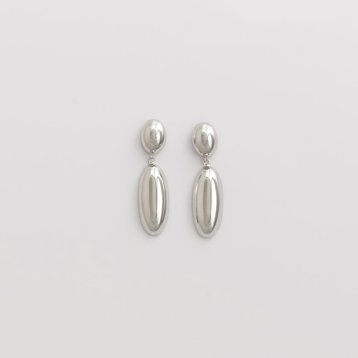 Curated Chunky Oval Drop Earrings