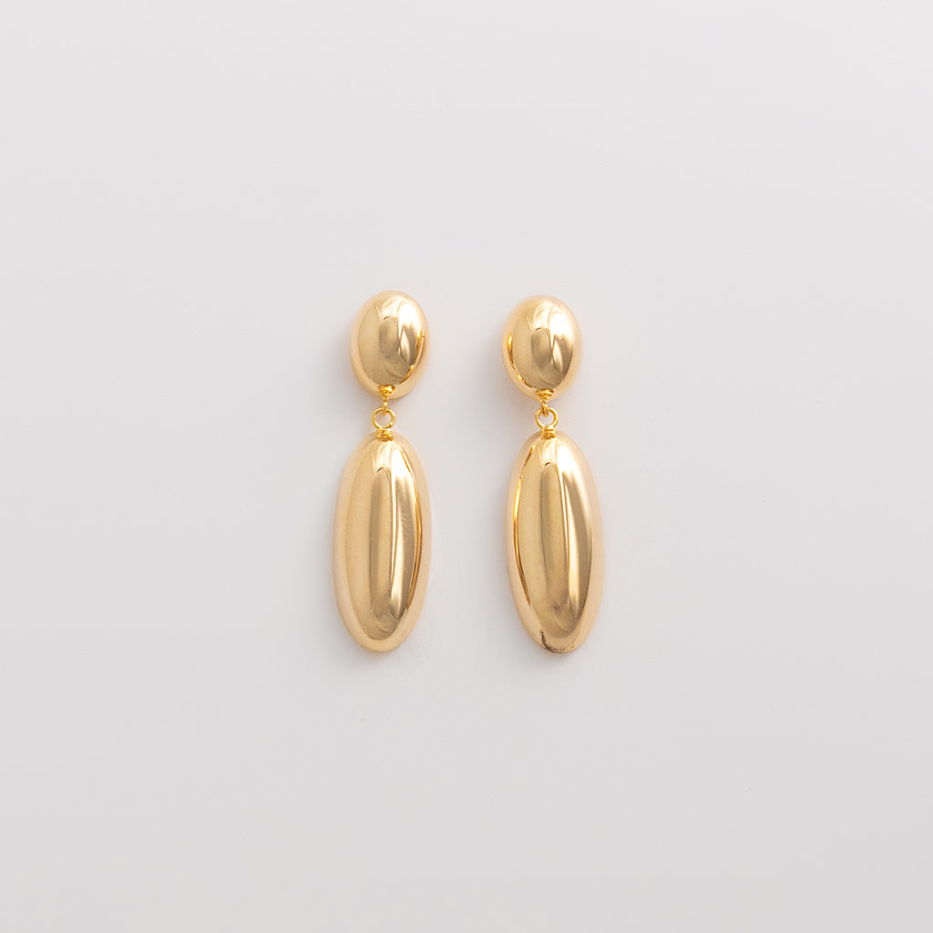 Curated Chunky Oval Drop Earrings