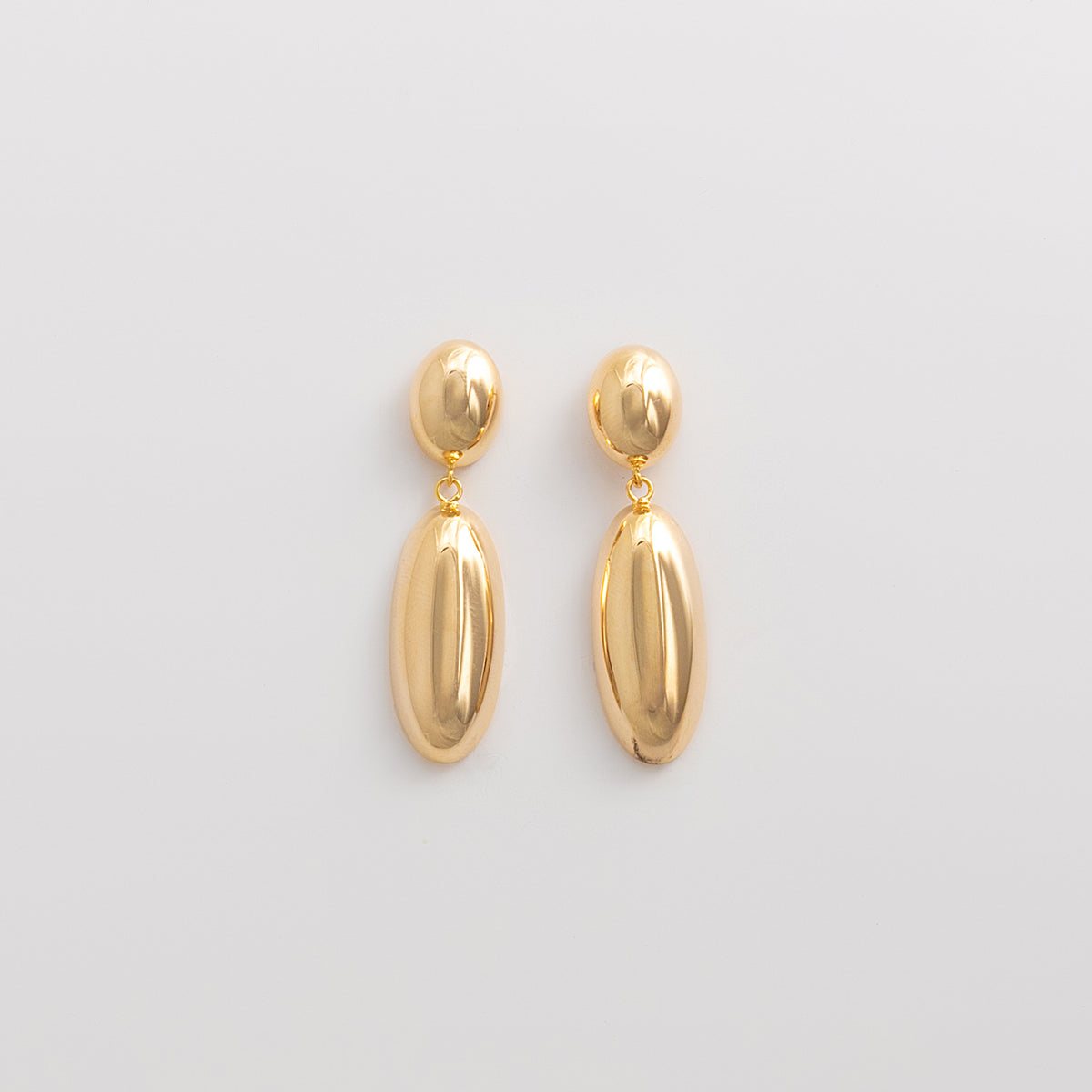 Curated Chunky Oval Drop Earrings