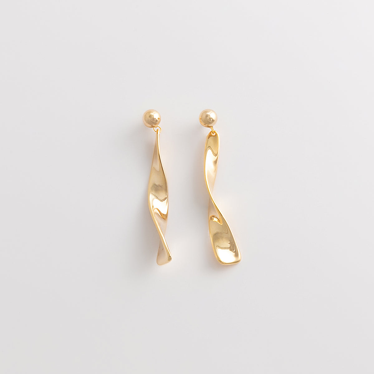 Curated Twisted Ribbon Drop Earrings
