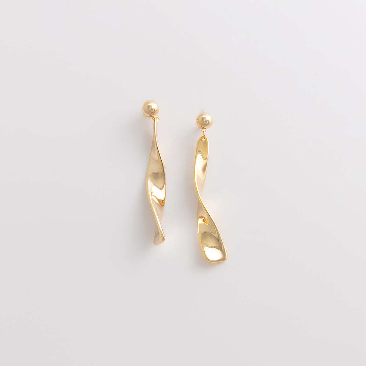 Curated Twisted Ribbon Drop Earrings
