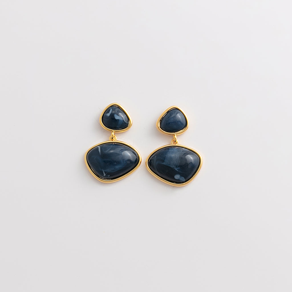 Curated Resin Stone Drop Earrings