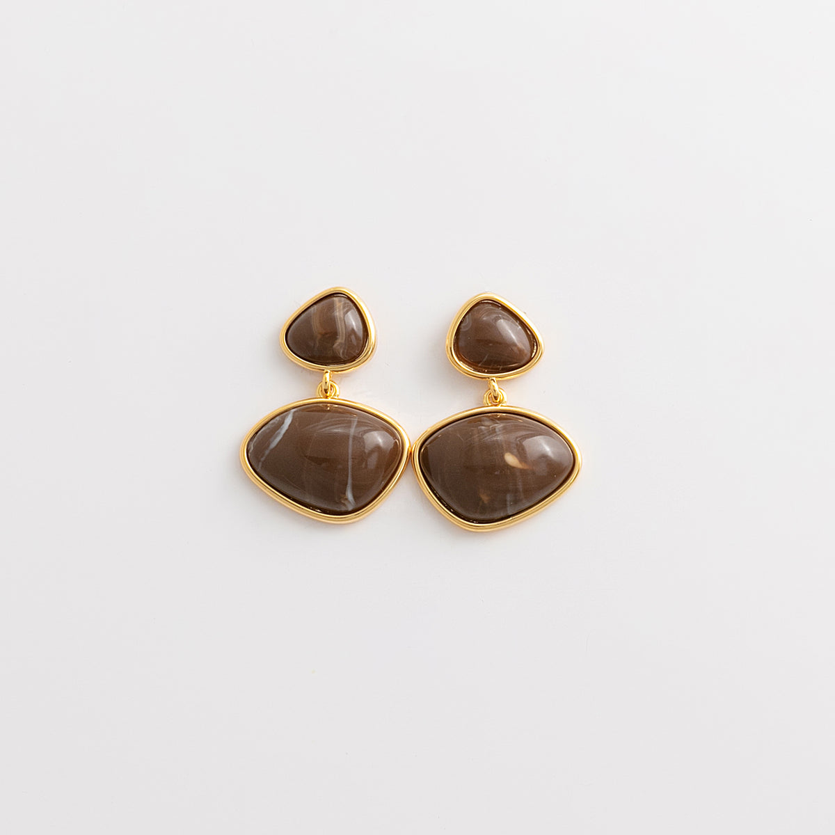 Curated Resin Stone Drop Earrings