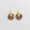 Curated Tortoiseshell Acetate Disc Drop Earrings