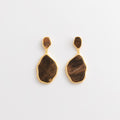 Curated Marbled Acetate Pebble Drop Earrings