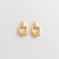 Curated Chunky Gold Knocker Hoop Earrings