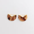 Curated Tortoiseshell Acetate Half-Moon Hoop Earrings