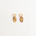 Artisan Nerikomi Ceramic Earrings – Gold Sun Stud, Oval Drop
