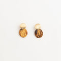 Handmade Ceramic Earrings – Lava Flow