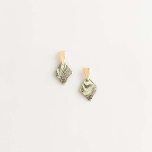 Handmade Ceramic Earrings – Ancient Spear