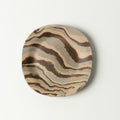 Handcrafted Nerikomi Ceramic Shallow Plate – Marbled Stoneware