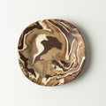 Handcrafted Nerikomi Ceramic Round Plate – Marbled Stoneware