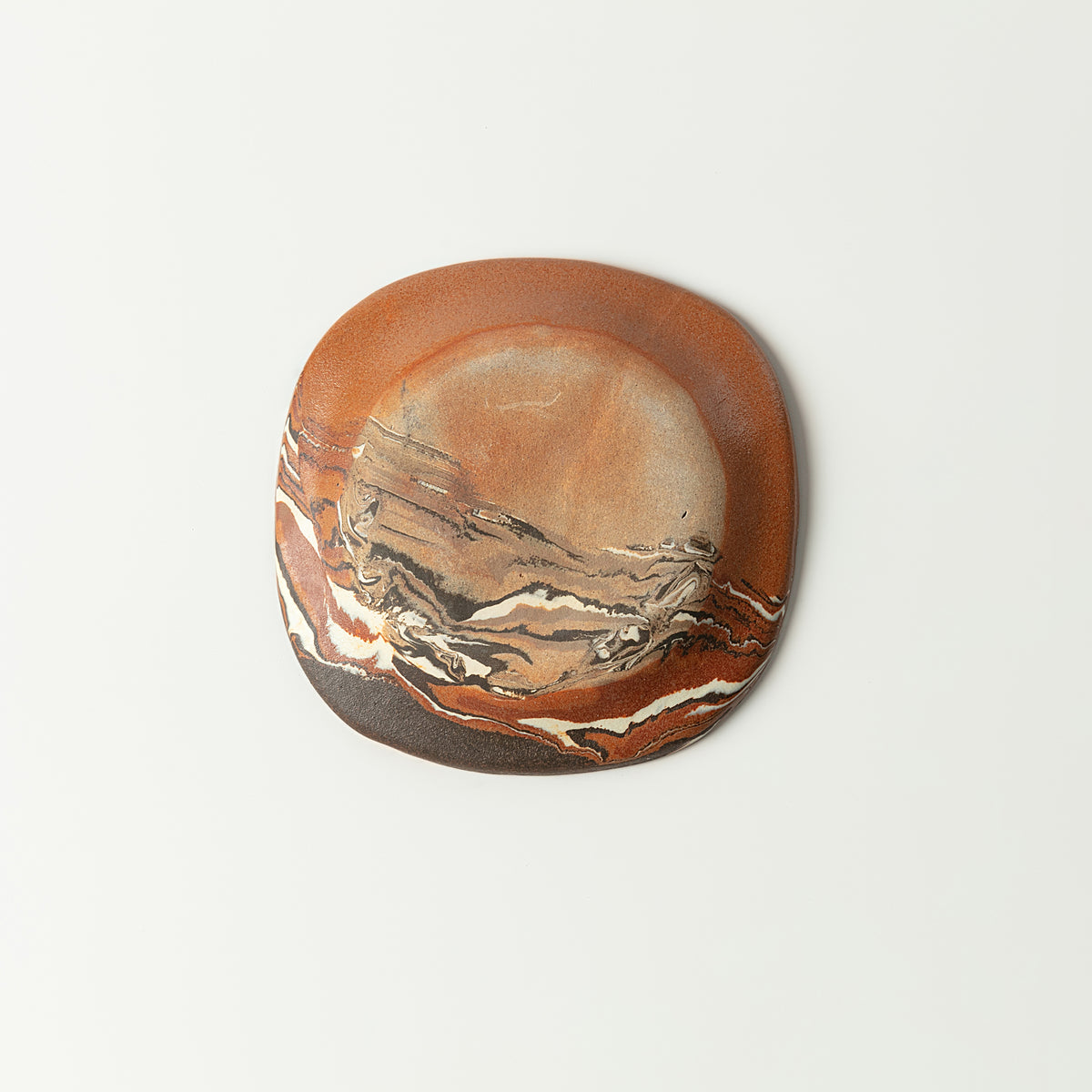 Handcrafted Nerikomi Ceramic Small Dish – Marbled Stoneware