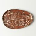 Handcrafted Nerikomi Ceramic Flat Plate – Marbled Stoneware