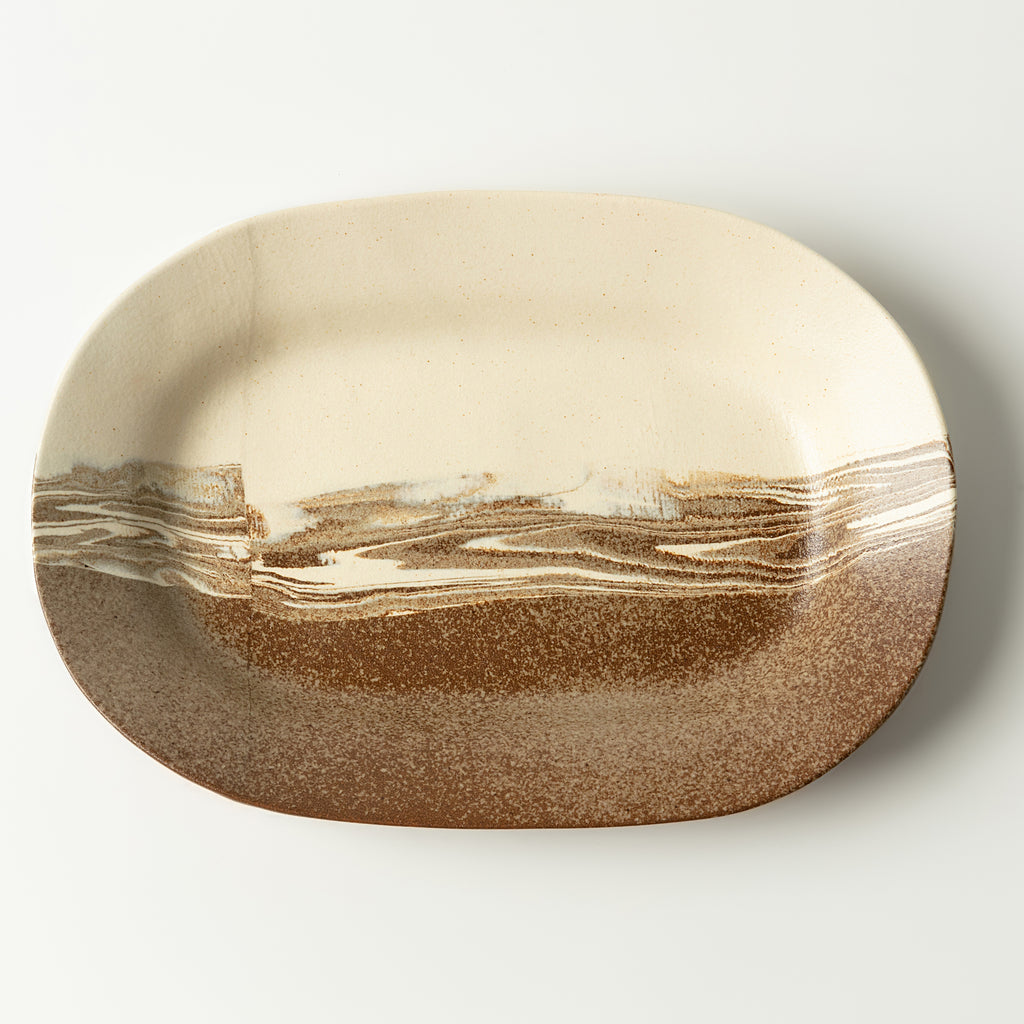Handcrafted Ceramic Dinner Plate – Nerikomi Stoneware
