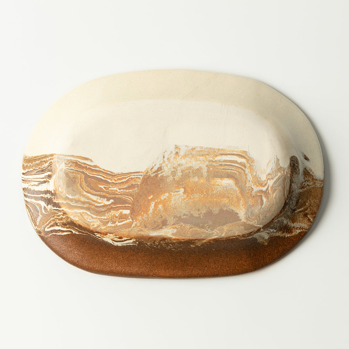 Handcrafted Ceramic Dinner Plate – Nerikomi Stoneware