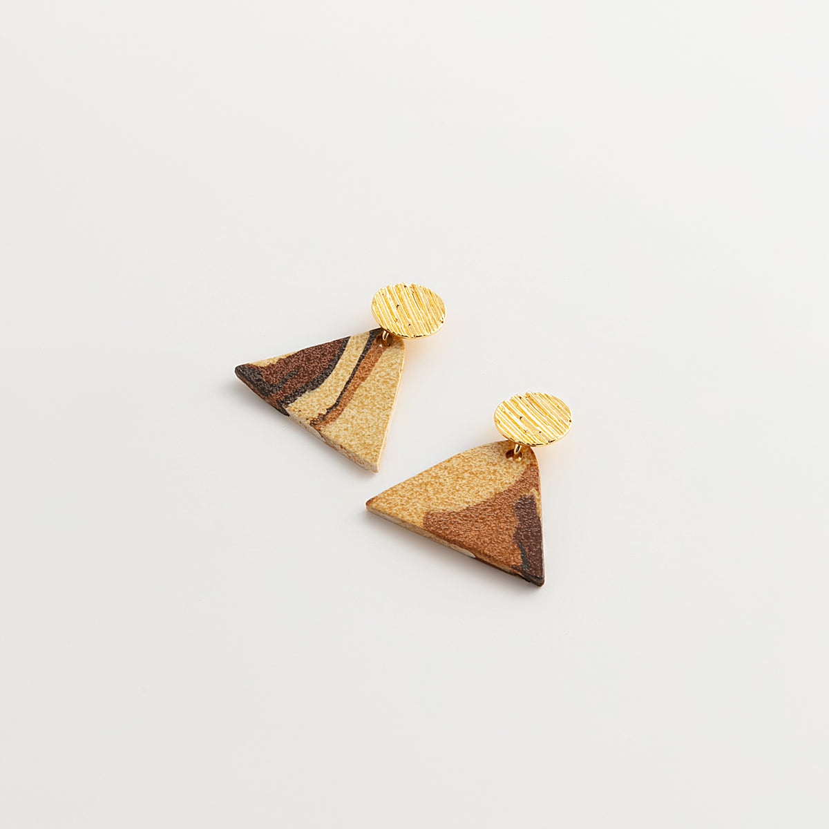 Nerikomi Porcelain Drop Earrings | The Pyramid