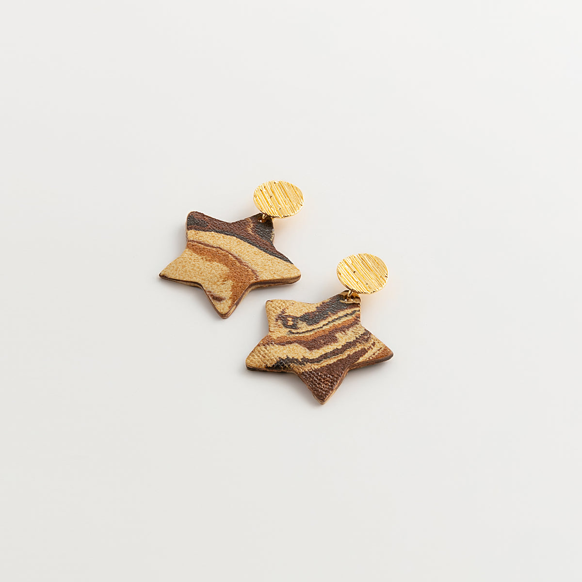 Nerikomi Porcelain Star Drop Earrings | Sandy Star Fish