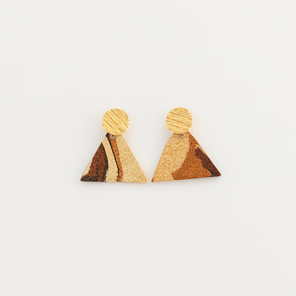 Nerikomi Porcelain Drop Earrings | The Pyramid