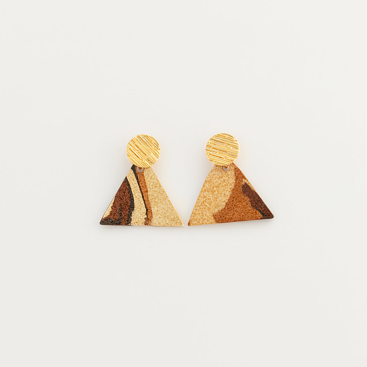 Nerikomi Porcelain Drop Earrings | The Pyramid