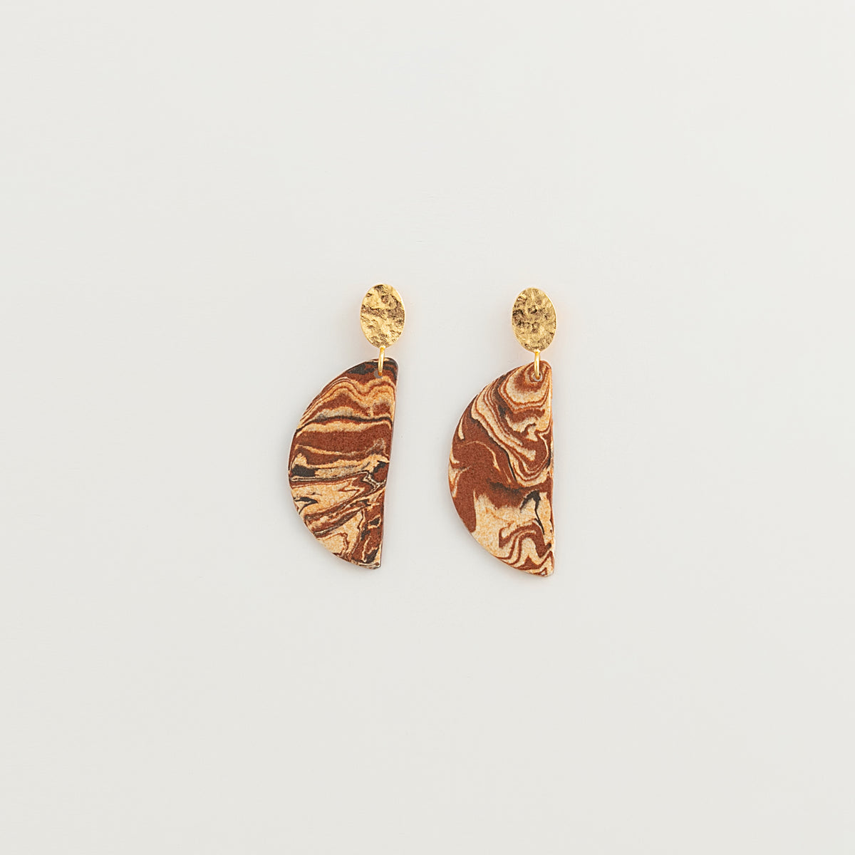 Nerikomi Porcelain Drop Earrings | Half Jupiter