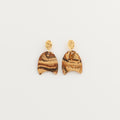 Nerikomi Porcelain Arch Drop Earrings | Surfboard