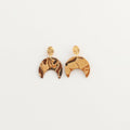 Nerikomi Porcelain Crescent Drop Earrings | Croissant