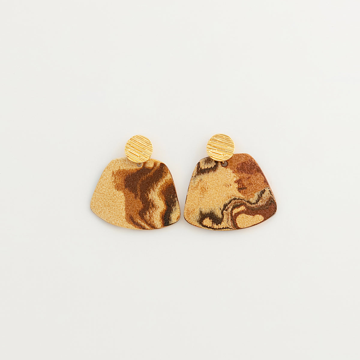 Nerikomi Porcelain Drop Earrings | Pizza Peel