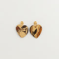 Nerikomi Porcelain Large Heart Drop Earrings | Heart of Love