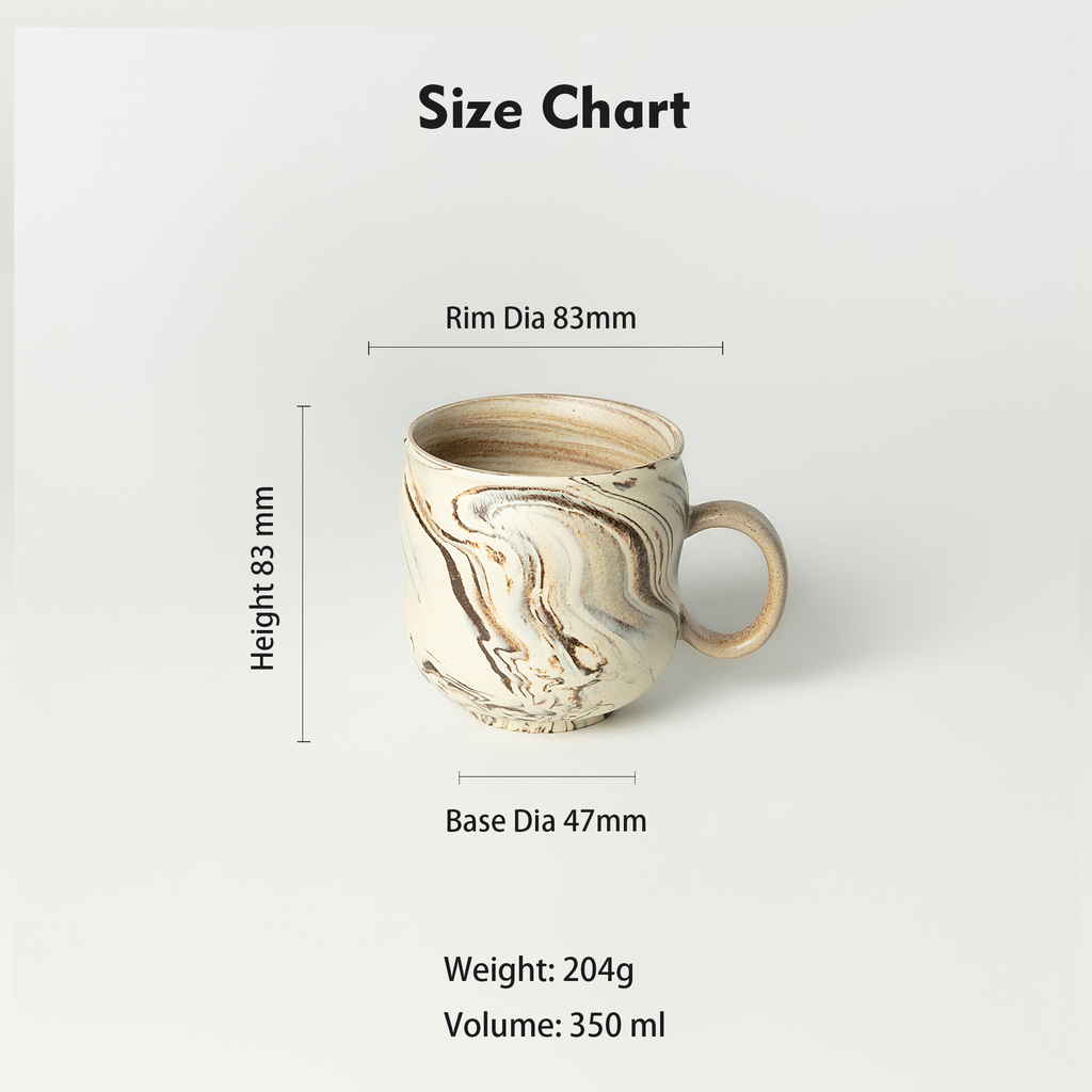 Nerikomi Handcrafted Ceramic Mug | 350ml