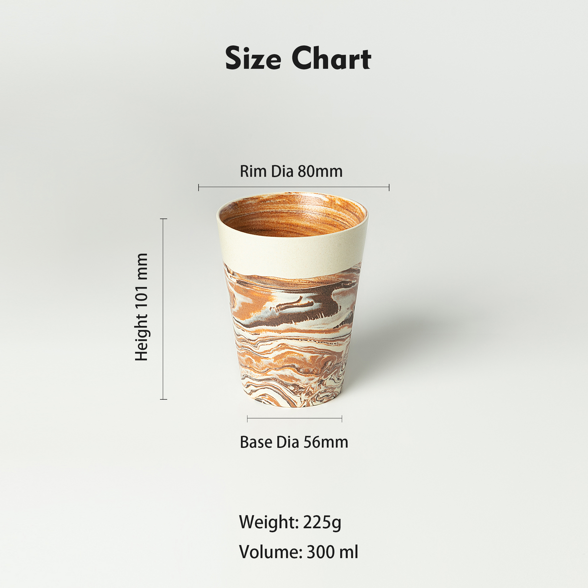 Nerikomi Handcrafted Ceramic Tumbler | 300ml