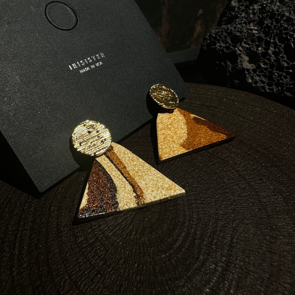 Nerikomi Porcelain Drop Earrings | The Pyramid