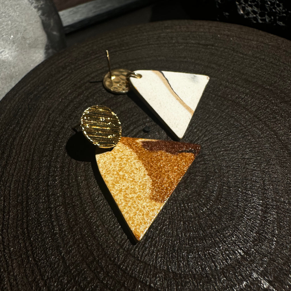 Nerikomi Porcelain Drop Earrings | The Pyramid