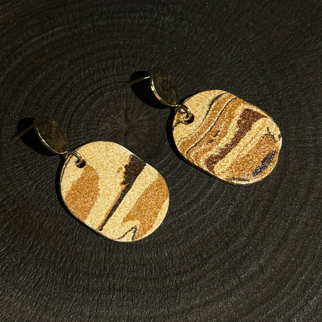 Nerikomi Porcelain Drop Earrings | Island