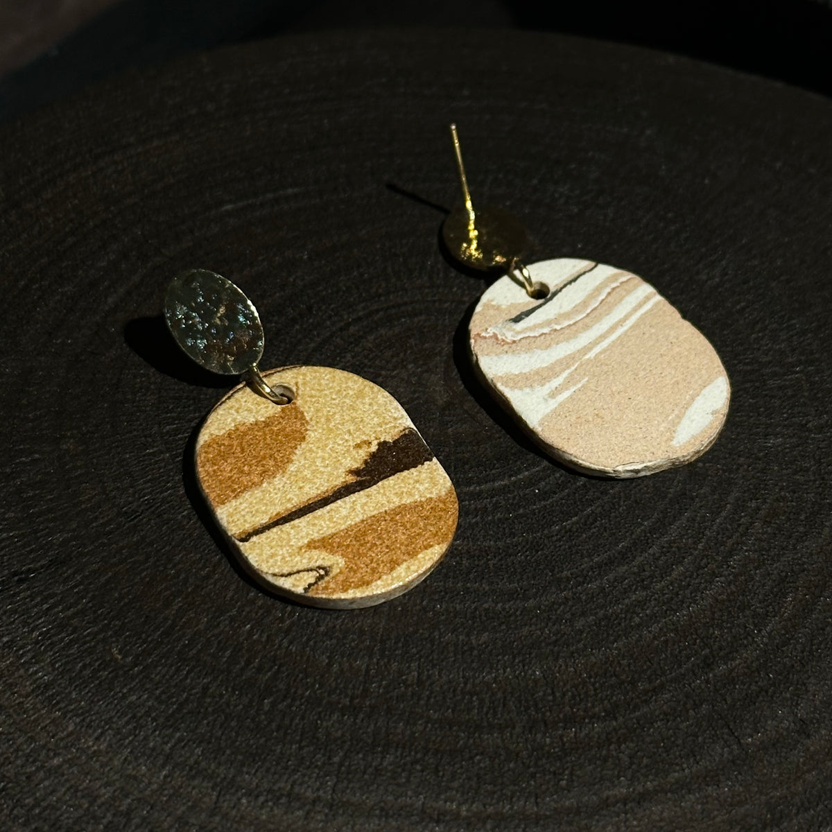 Nerikomi Porcelain Drop Earrings | Island