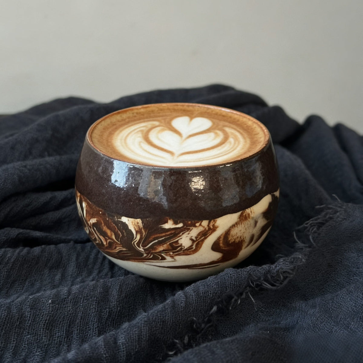 Nerikomi Handcrafted Ceramic Globe Cup | 270ml