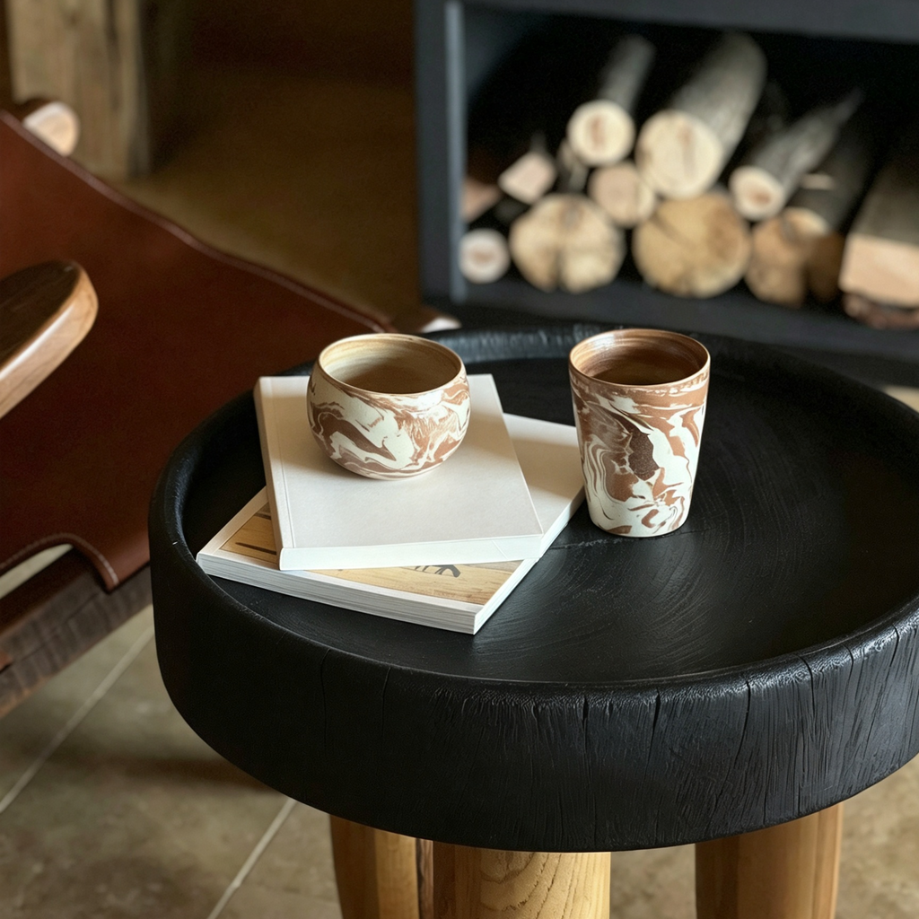Nerikomi Handcrafted Ceramic Globe Cup | 270ml