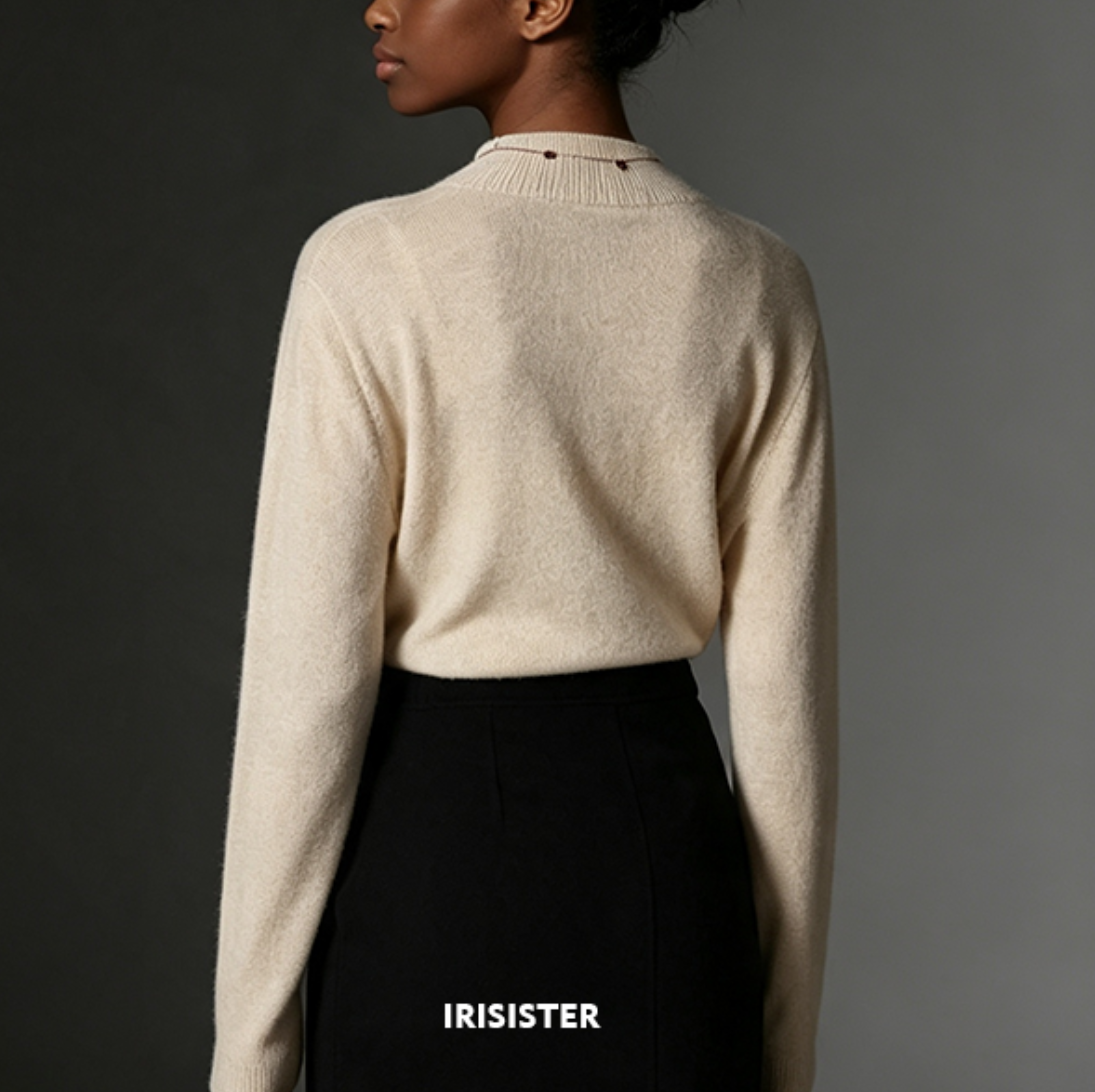 Irisister Pure Wool Sweater (100% Wool) -- Smooth and Luxurious