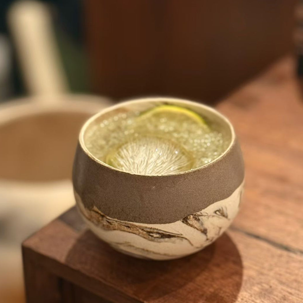 Nerikomi Handcrafted Ceramic Globe Cup | 270ml