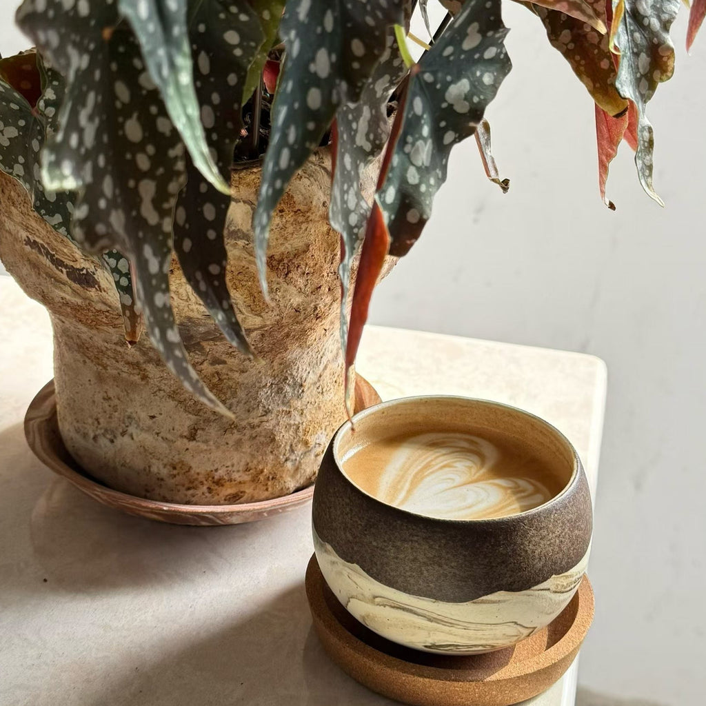 Nerikomi Handcrafted Ceramic Globe Cup | 270ml