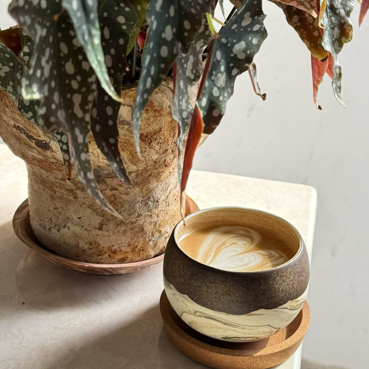 Nerikomi Handcrafted Ceramic Globe Cup | 270ml